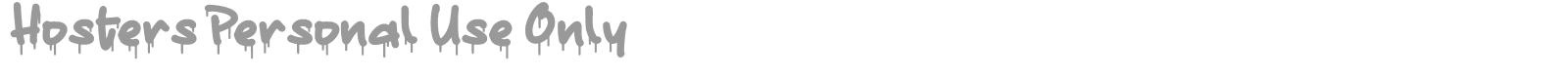 Hosters font preview
